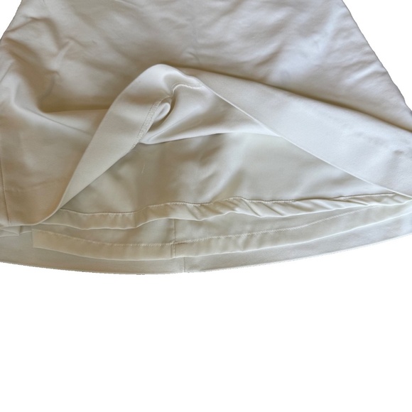 EXPRESS Women's A-Line Mini Skirt; Lined; Ivory; Size 00 - Picture 3 of 5